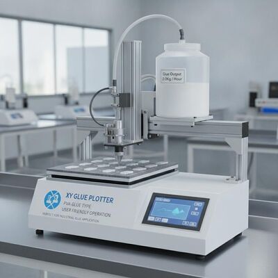 Trazador de pegamento XY con 2-3 kg por hora de producción, operación fácil de usar para aplicaciones de pegamento industrial