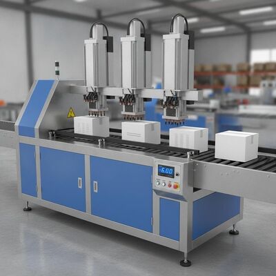 Encoladora CNC con trazador de pegamento XY con velocidad continuamente seleccionable de hasta 6 M/S y aplicación de pegamento desde tres cabezales que admiten pegamento afilado de cualquier tamaño