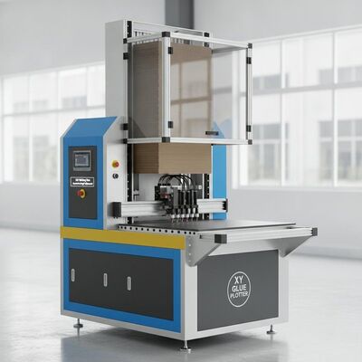 XY Glue Plotter Gluer CNC con altura de pila de 840 mm Tiempo de trabajo de 24 horas y ajuste automático de altura